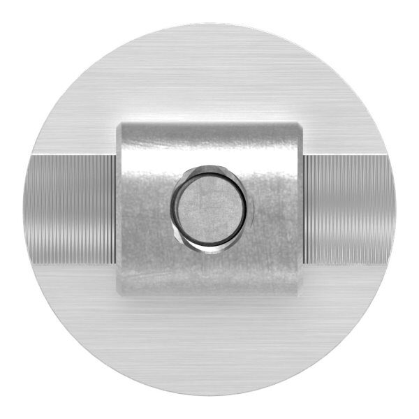 Wandhalter für Laufschiene an Glaswänden, V2A