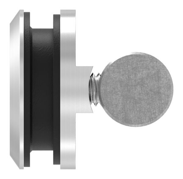 Wandhalter für Laufschiene an Glaswänden, V2A