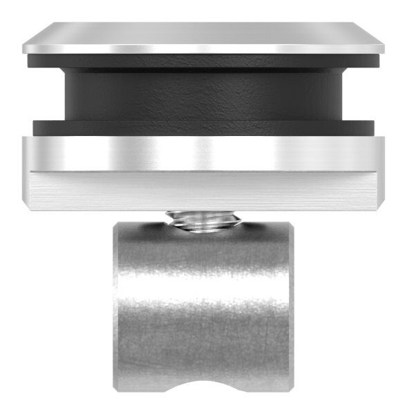 Wandhalter für Laufschiene an Glaswänden, V2A