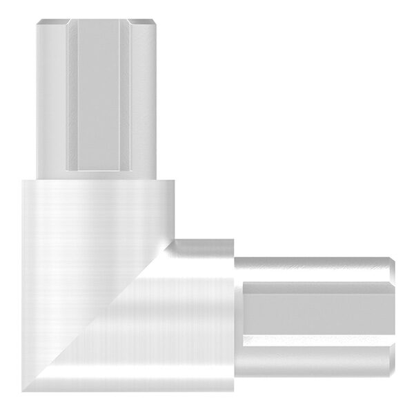 Eckverbinder für rundes Klemmprofil 27x1,5 mm, Korn...