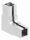 Eckverbinder für quadratisches Klemmprofil 20x20 x1,25 mm, Korn 240 geschliffen, V2A, X-Maß: 30mm