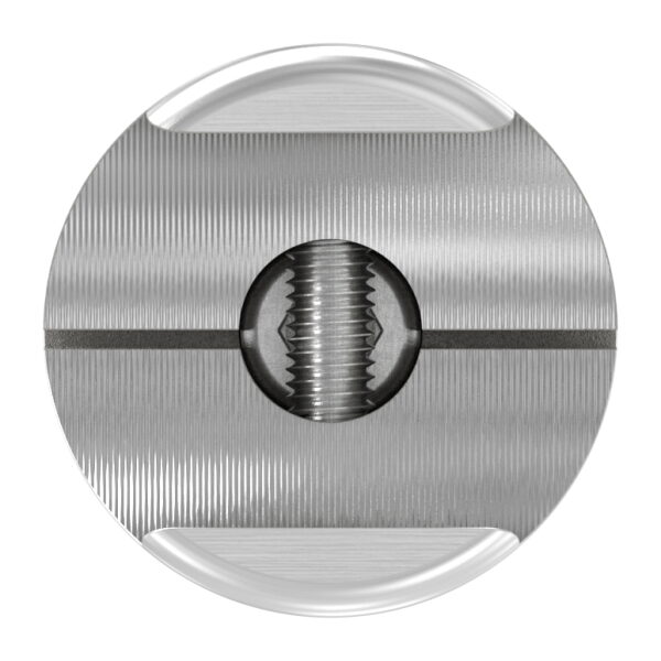 Halter für rundes Klemmprofil 27mm, Anschluss: 42,4mm, Bef.-Schraube: M6x25, V2A