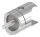 Halter für rundes Klemmprofil 27mm, Anschluss: 42,4mm, Bef.-Schraube: M6x25, V2A