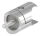 Halter für rundes Klemmprofil 27mm, Anschluss: 48,3mm, Bef.-Schraube: M6x25, V2A