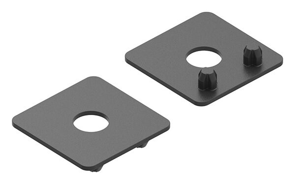 Ersatz-Abdeckplättchen für Blechhalter, paarweise, passend für Lochblechhalter Ø 25mm, 55335 / 55336 / 55337 / 55338 / 55339-240
