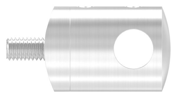 Querstabhalter für 48,3mm Rohr, mit 10,2mm Bohrung, inkl. Maden- und Befestigungsschrauben, V2A