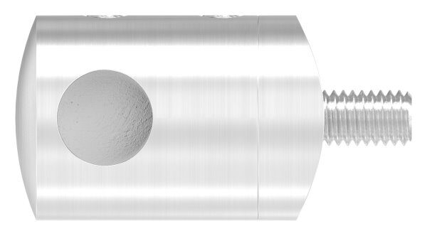 Querstab-Endhalter für 42,4mm Rohr Anschluss mit Sackloch links 10,2mm