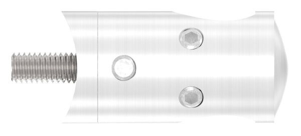 Querstabhalter für 90° Außenecke für 42,4mm Rohr, mit 12,2mm Bohrung, inkl. Maden- und Befestigungsschrauben, V2A
passend zu Querstabhalter 50400-240A