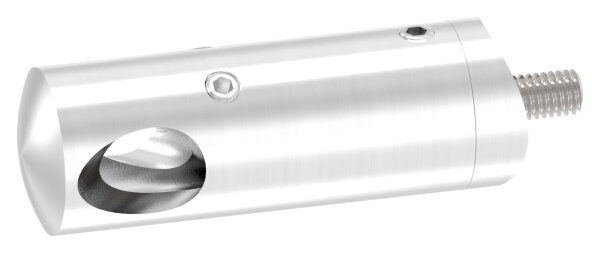 Querstabhalter für 90° Innenecke für 42,4mm Rohr, mit 12,2mm Bohrung, inkl. Maden- und Befestigungsschrauben, V4A
passend zu Querstabhalter 50400-240A-V4A