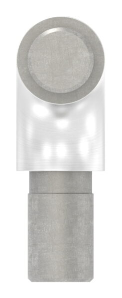 Rohrverbinder 90° zum Einkleben der Rohre, geschliffen K240, für Rohr 12,0x1,5mm, V2A
