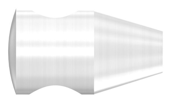 Querstabhalter aus einem Stück mit Gewinde M6, Bohrung 12,2mm, inkl. Madenschraube, V2A