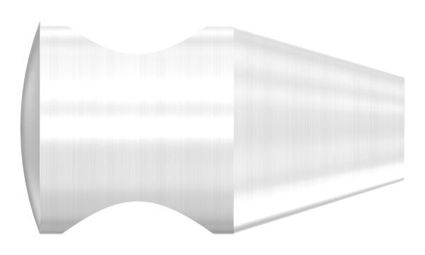 Querstabhalter aus einem Stück mit Gewinde M6, Bohrung 14,2mm, inkl. Madenschraube, V2A