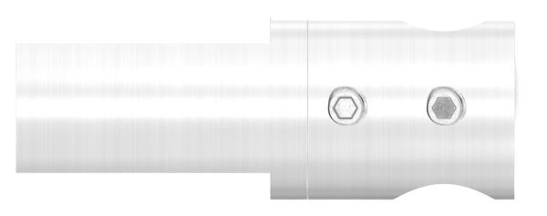 Querstabhalter (Montage zwischen zwei Flacheisen), Bohrung 12,2mm, inkl. Madenschraube, V2A