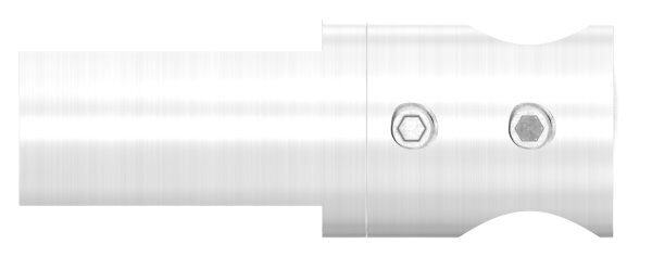 Querstabhalter (Montage zwischen zwei Flacheisen), Bohrung 14,2mm, inkl. Madenschraube, V2A