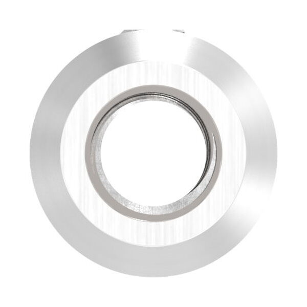 Stabverbinder, Ø 16mm, eins. Gewinde M8, andere Seite Bohrung für 10mm Rund, L: 36mm, V2A