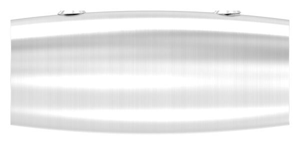 Stabverbinder für 10mm Rund, L: 45mm, Ø 20mm, mit 2 Madenschrauben, V2A