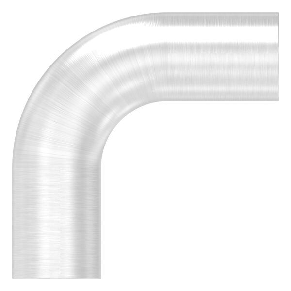 Rundstabverbinder als Bogen für Ø 10mm, 90°, zum Kleben, V2A
