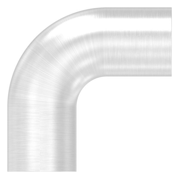Rundstabverbinder als Bogen für Ø 14mm, 90°, zum Kleben, V2A