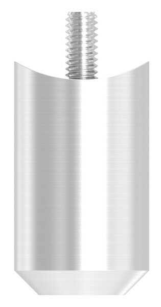 Querstabhalter zum Stoßen, Bohrung Ø 12,5mm, Anschluss 42,4mm, inkl. Befestigungsschraube DIN912 M6x16, V4A