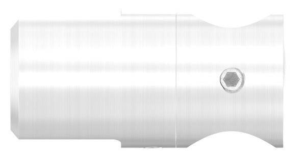 Plattenhalter mit Madenschraube M10x12, für Platten 4 -10,76mm, andere Seite Bohrung 16,2mm, V2A