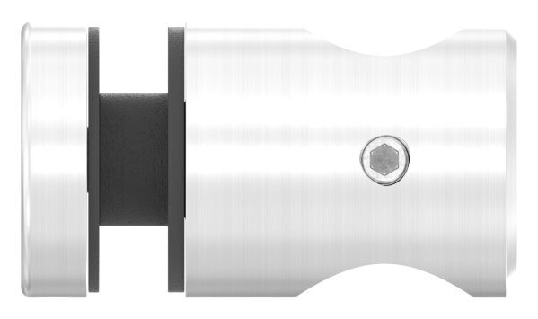 Querstab-Glashalter Ø 25mm, für 16mm Rund, für Glas von 6-12,76mm, Glasbohrung: 16mm, V2A