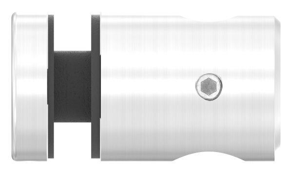 Querstab-Glashalter Ø 25mm, für 12mm Rund, für Glas von 6-12,76mm, Glasbohrung: 16mm, V2A