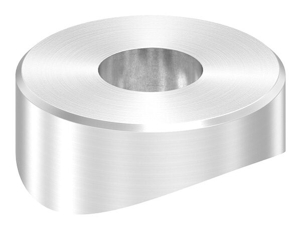 Ausgleichsstück (ohne Senkung) für Rohr 33,7mm, Ø 22mm mit Bohrung 8,5mm, V2A