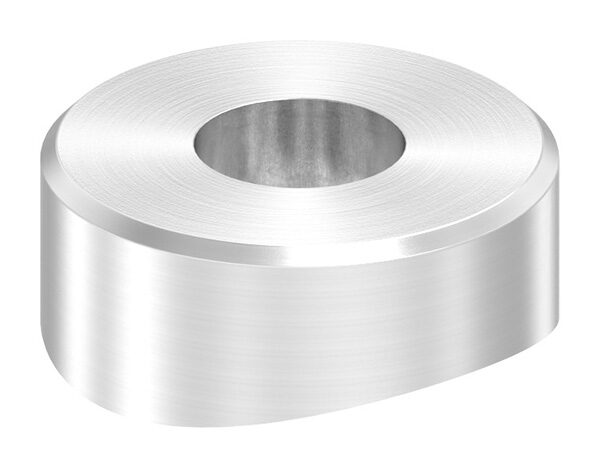 Ausgleichsstück (ohne Senkung) für Rohr 42,4mm, Ø 16mm mit Bohrung 6,5mm, V2A