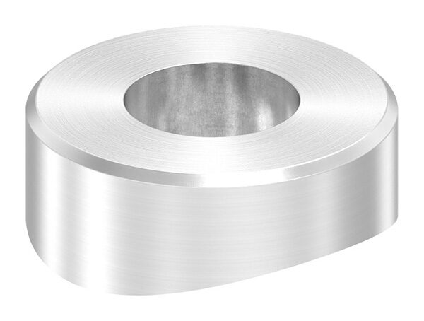 Ausgleichsstück (ohne Senkung) für Rohr 42,4mm, Ø 18mm mit Bohrung 8,5mm, V2A