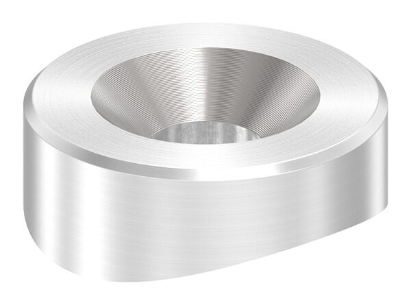 Ausgleichsstück (mit Senkung) für Rohr 42,4mm, Ø 20mm mit gesenkter Bohrung 6,5mm, V2A