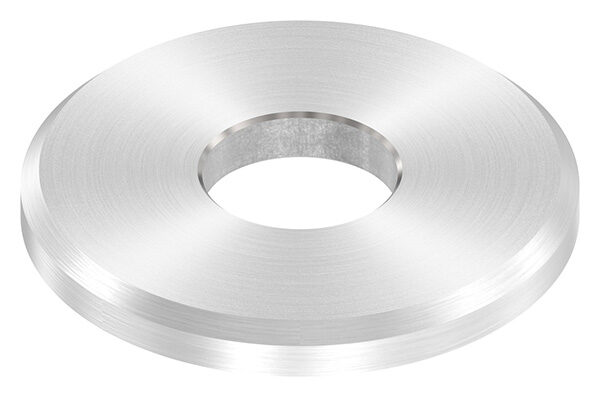 Beilagscheibe 30x3mm mit Fase, Bohrung mittig 10,5mm, V2A