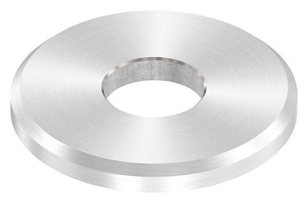 Beilagscheibe 30x3mm mit Fase, Bohrung mittig 10,5mm, V2A