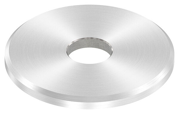 Beilagscheibe 40x3mm mit Fase, Bohrung mittig 10,5mm, V2A