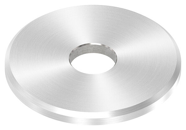 Beilagscheibe 40x3mm mit Fase, Bohrung mittig 10,5mm, V2A