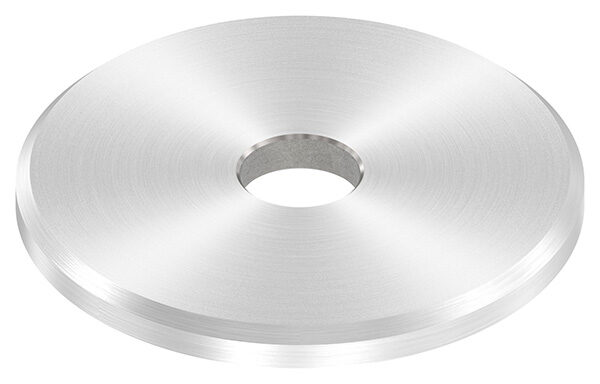 Beilagscheibe 40x3mm mit Fase, Bohrung mittig 8,5mm, V2A
