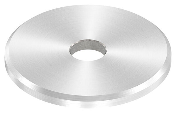 Beilagscheibe 40x3mm mit Fase, Bohrung mittig 8,5mm, V2A