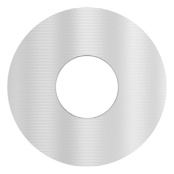 Ausgleichsstück für Rohr 33,7mm, Ø 18mm mit Bohrung 7mm, V2A