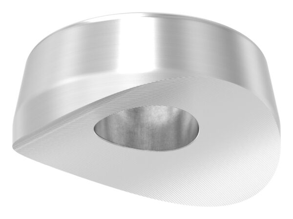 Ausgleichsstück für Rohr 33,7mm, Ø 18mm mit Bohrung 7mm, V2A