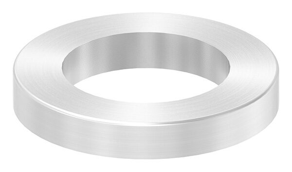 Abdeckring, 40x6mm, mit Bohrung 25,3mm, aus Vollmaterial gedreht, geschliffen Korn 240, V2A