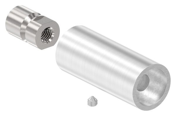 Rohrabstandshalter für Stoßgriffe - für gerade Flächen
 mit Gewinde M8, lichter Abstand 60mm