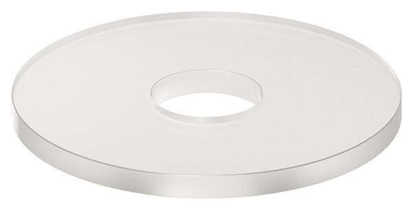 Gummiunterlegscheibe für Rohrabstandshalter, Ø 30mm, Bohrung: 8,5mm, Dicke: 2,0mm