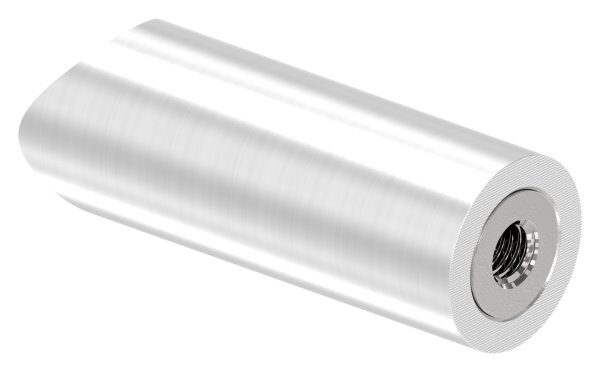 Rohrabstandshalter für Stoßgriffe - für Rohranschluss 26,9mm
 mit Gewinde M8, lichter Abstand 60mm, V2A