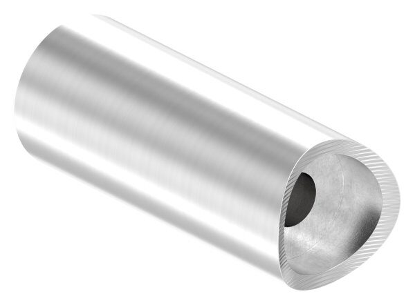 Rohrabstandshalter für Stoßgriffe - für Rohranschluss 42,4mm
 mit Gewinde M8, lichter Abstand 60mm, V2A