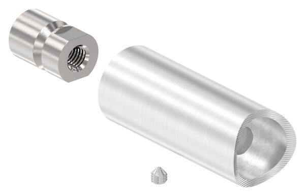 Rohrabstandshalter für Stoßgriffe - für Rohranschluss 42,4mm
 mit Gewinde M8, lichter Abstand 60mm, V2A