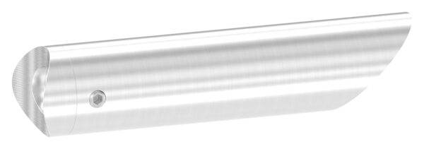 Rohrabstandshalter, 45° schräg für Stoßgriffe - für Rohranschluss 33,7mm
 mit Gewinde M8, lichter Abstand ca. 94,5mm, V2A