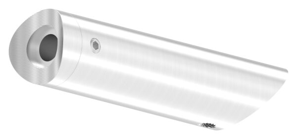 Rohrabstandshalter, 45° schräg für Stoßgriffe - für Rohranschluss 42,4mm mit Gewinde M8, lichter Abstand ca. 94,5mm, V2A