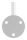 Handlaufhalter zum Anschweißen des Handlaufs, Ronde 70mmx4mm und Bügel 12mm, 3x Bohrungen 8,5mm, Wandabstand bis Mitte Bügel 80mm (Ronde und Bügel verschweißt), V2A