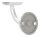 Handlaufhalter mit Handlaufanschlussplatte für Rohr 42,4mm (nicht austauschbar), Ronde 60x5mm, Bügel 12mm, Wandabstand 68mm, 2x8,3mm Bohrungen gesenkt, (Ronde und Bügel verschweißt), V2A