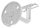Handlaufhalter mit Handlaufanschlussplatte für Rohr 42,4mm, Ronde 70x5mm, Bügel 12mm, Wandabstand 75mm, 3x8,5mm Bohrungen gesenkt für 6er Senkschrauben, (Ronde und Bügel verschweißt), V2A