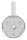 Handlaufhalter zum Anschweißen des Handlaufs inkl. Abdeckrosette 70x12mm zum Aufklipsen, Ronde 70x4mm, Bügel 12mm, Wandabstand 75mm, 3x9mm Bohrungen (Ronde und Bügel verschweißt), V2A